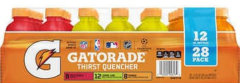 Gatorade Thirst Quencher Vty 28/12oz (FPunch/Lem Lime/Orange)
